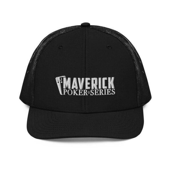 Maverick Poker Series Black Trucker Cap