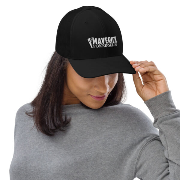 Maverick Poker Series Black Trucker Cap - Image 2