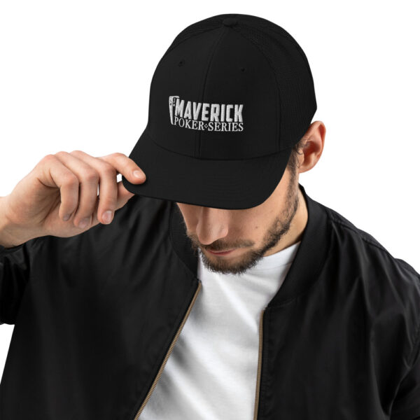 Maverick Poker Series Black Trucker Cap - Image 3