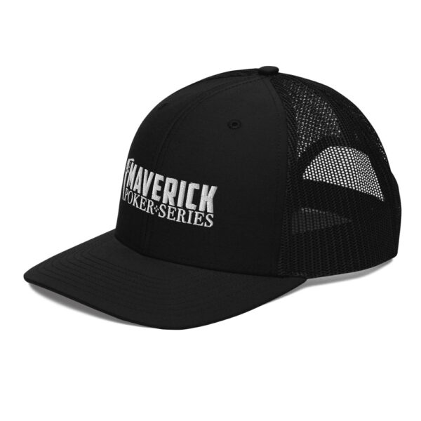 Maverick Poker Series Black Trucker Cap - Image 7