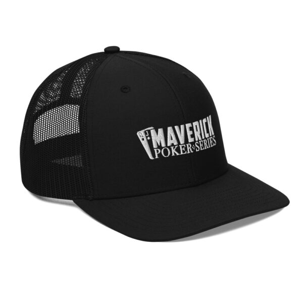 Maverick Poker Series Black Trucker Cap - Image 8